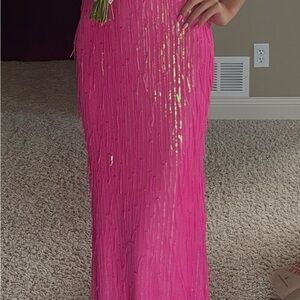 Vibrant Pink Sequin Dress
